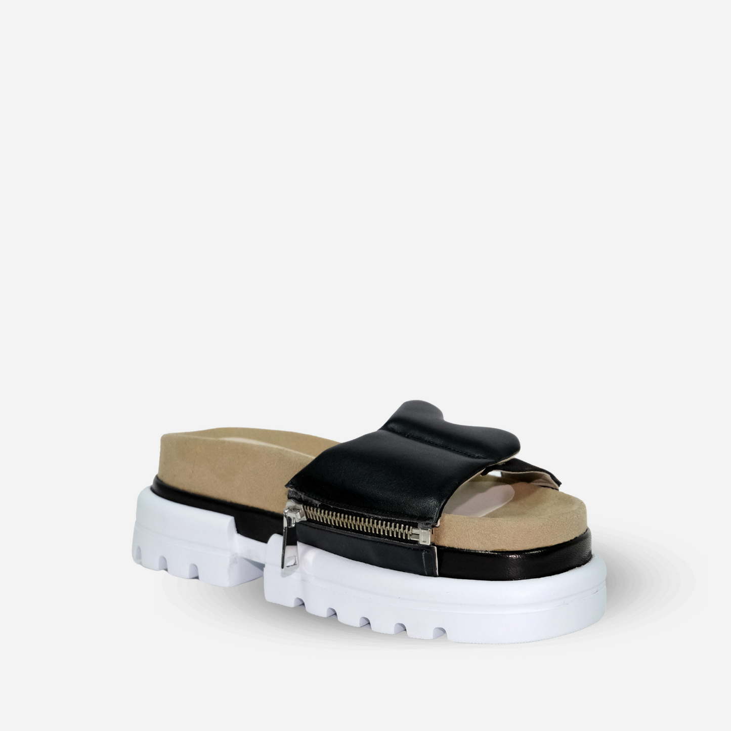 Black & Silver Sandal