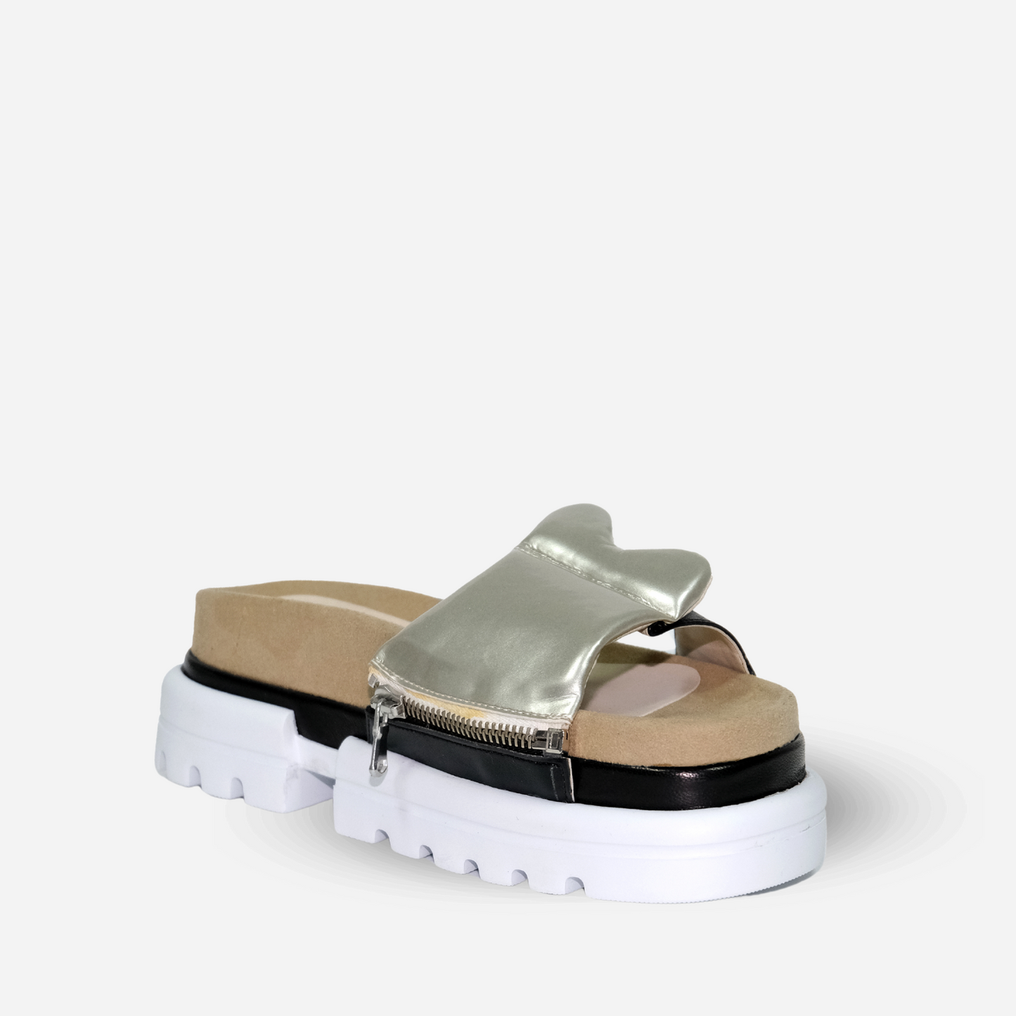 Black & Silver Sandal