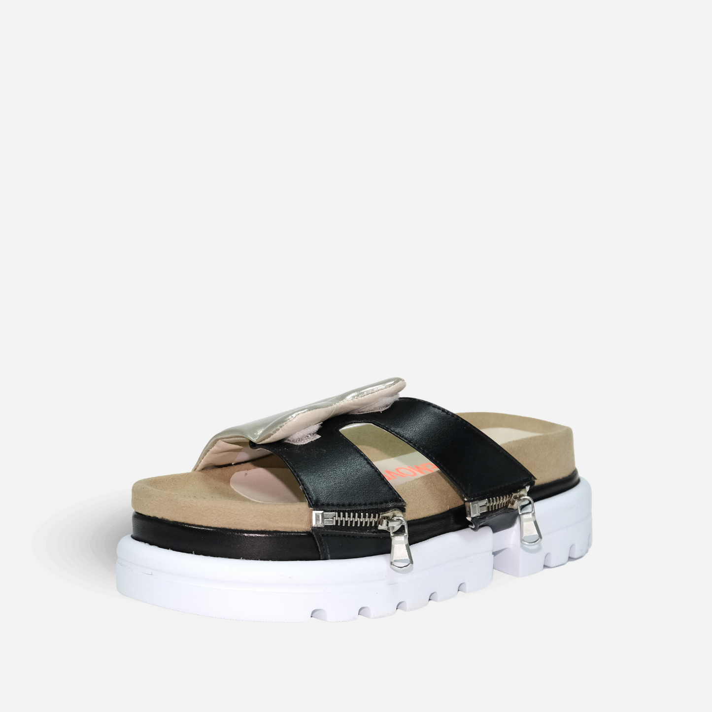 Black & Silver Sandal