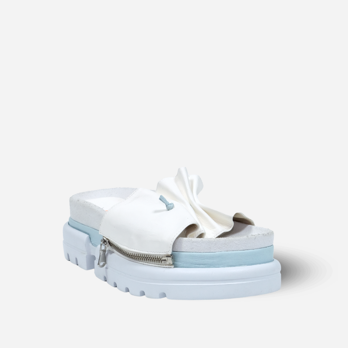 White & Sky Sandal
