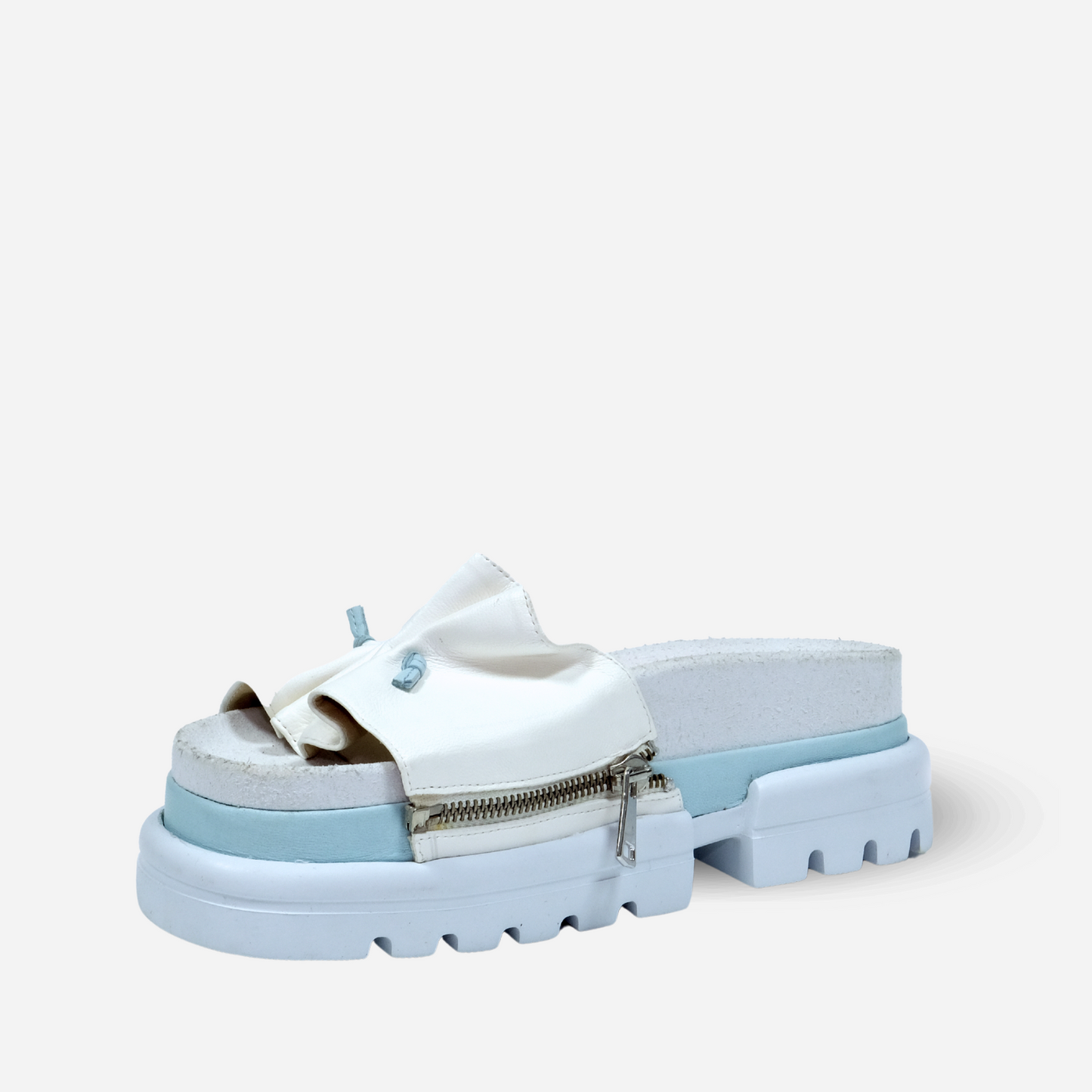 White & Sky Sandal
