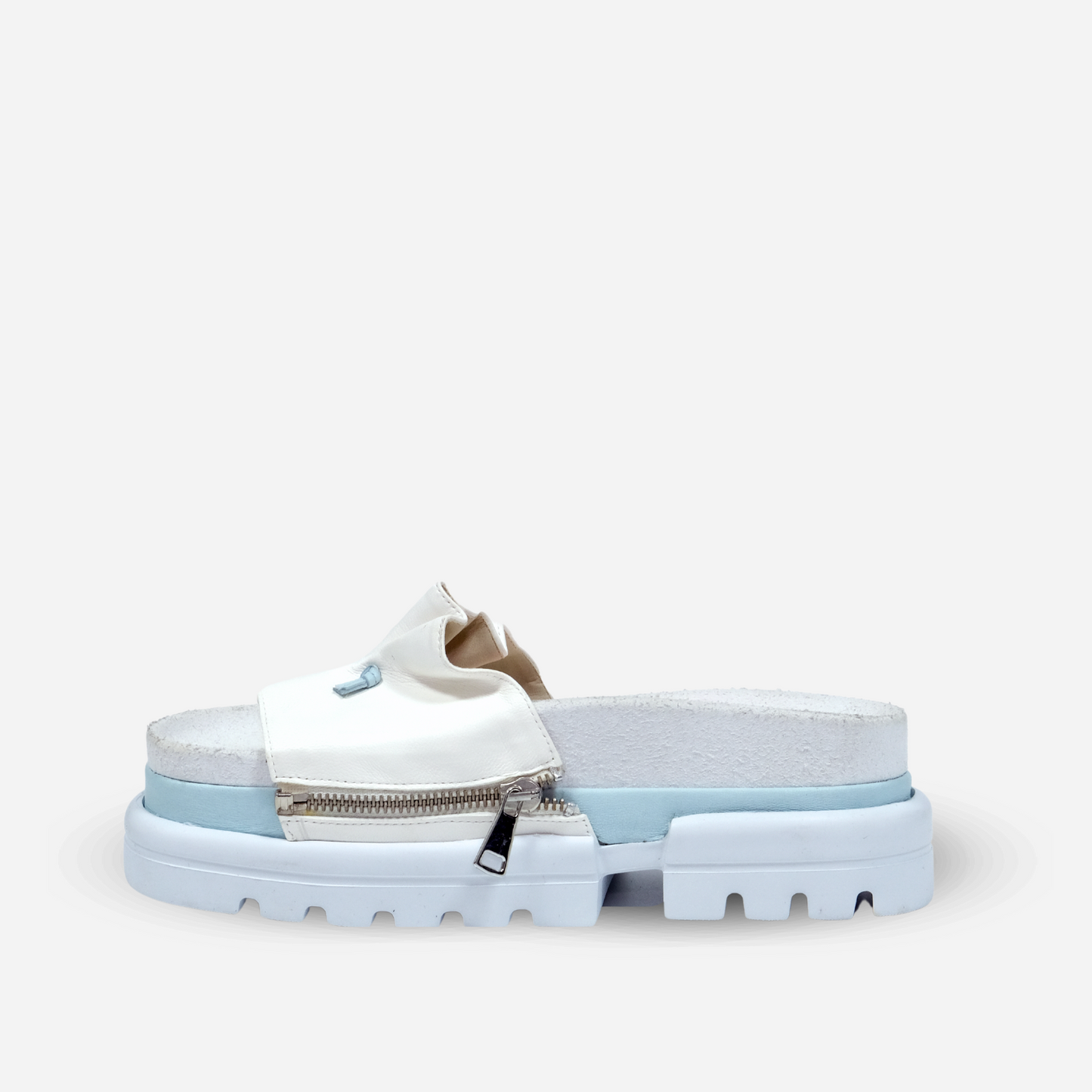 White & Sky Sandal