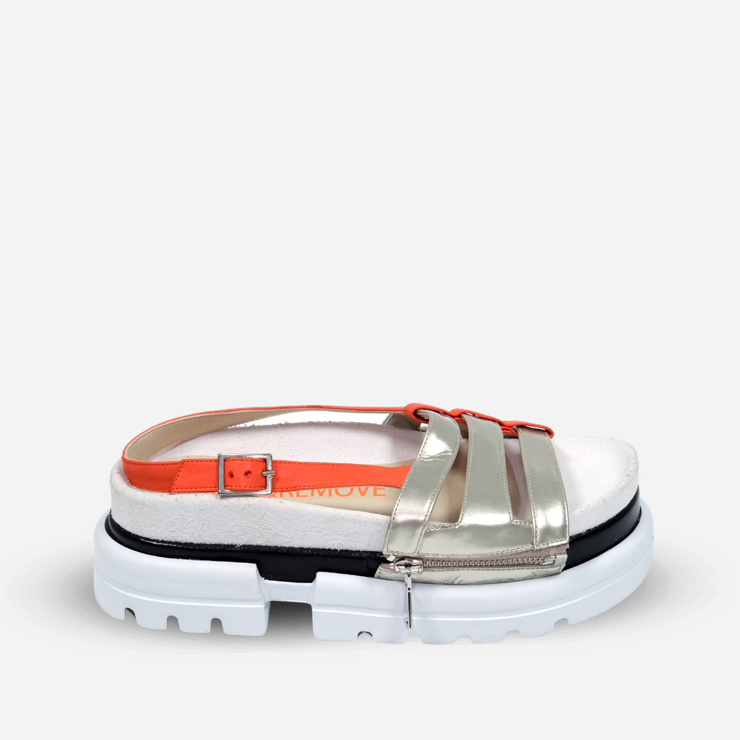 Orange & Black Sandal