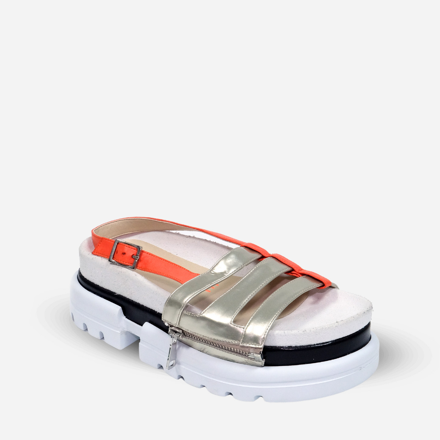 Orange & Black Sandal