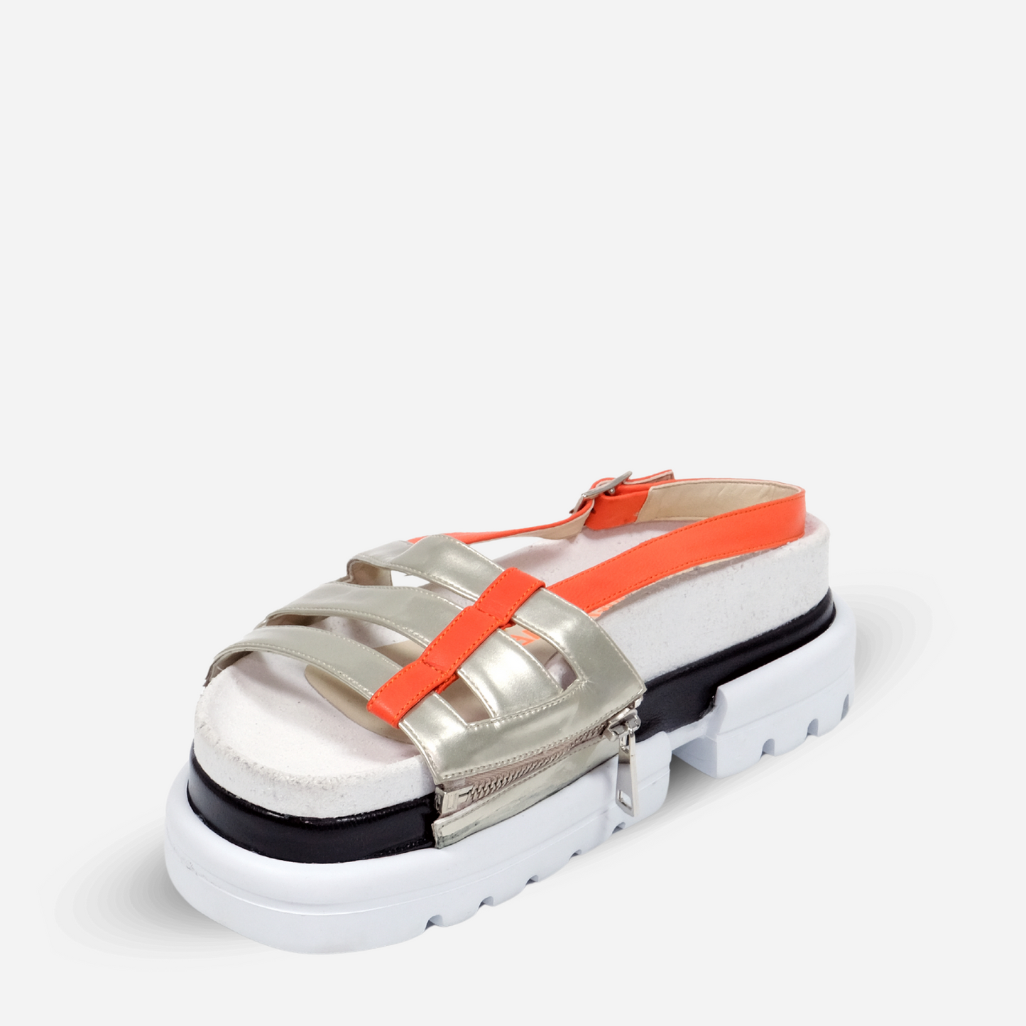 Orange & Black Sandal