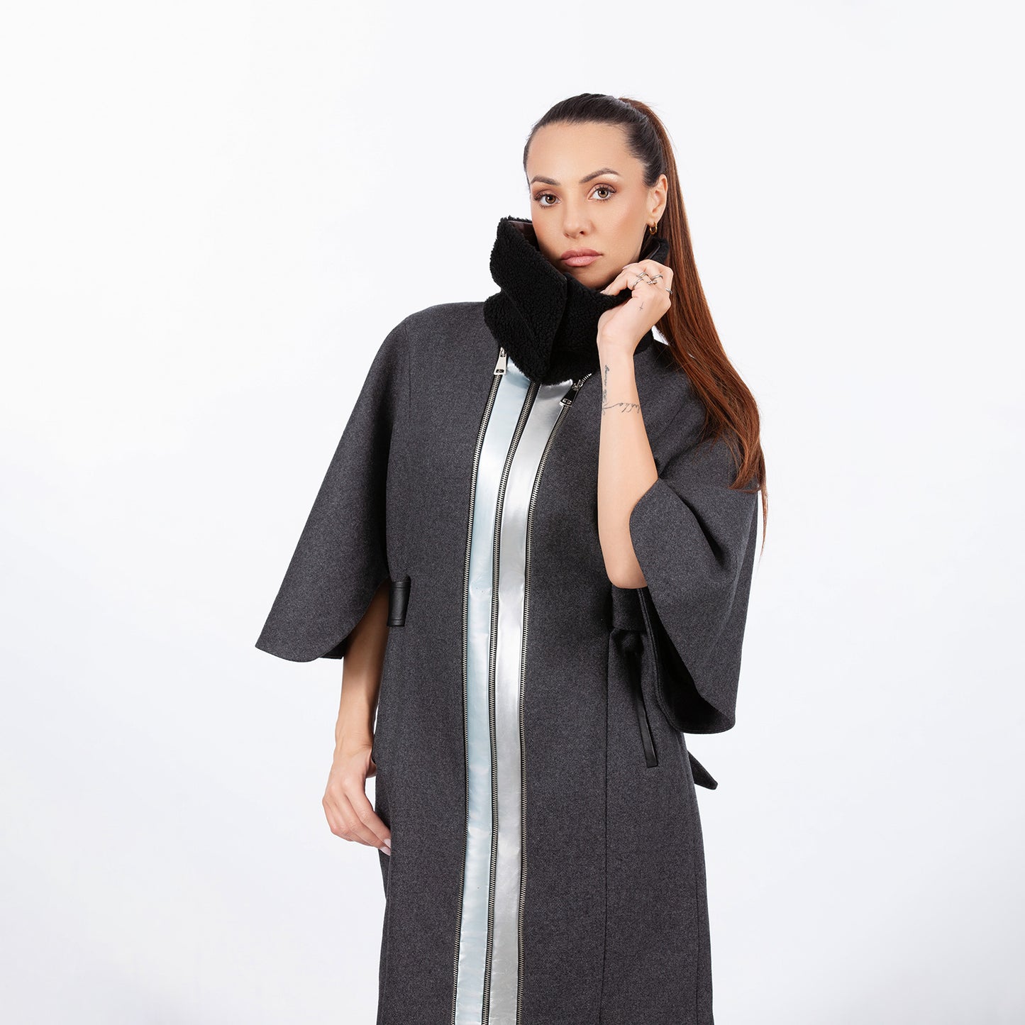 K-Coat with removable collar.
