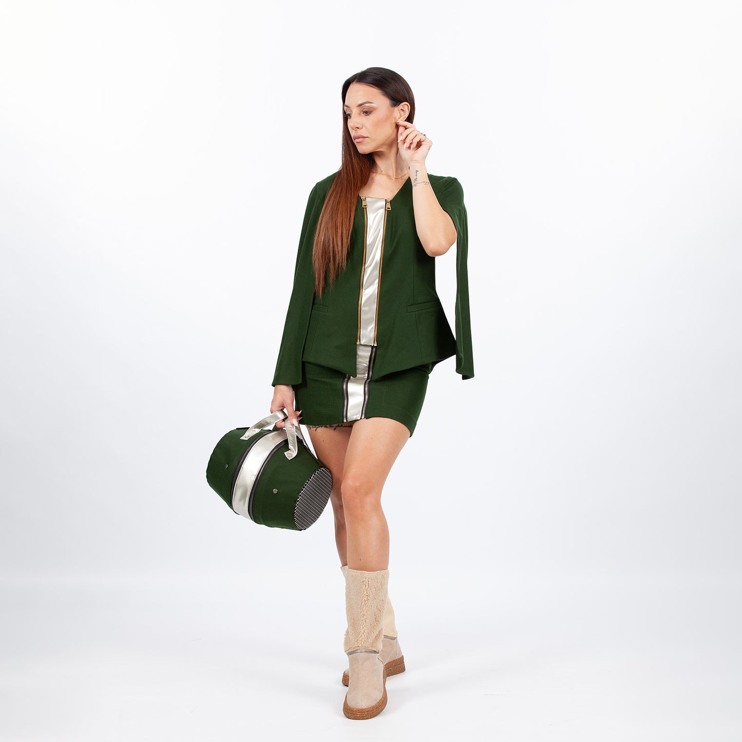 Divisible green suit