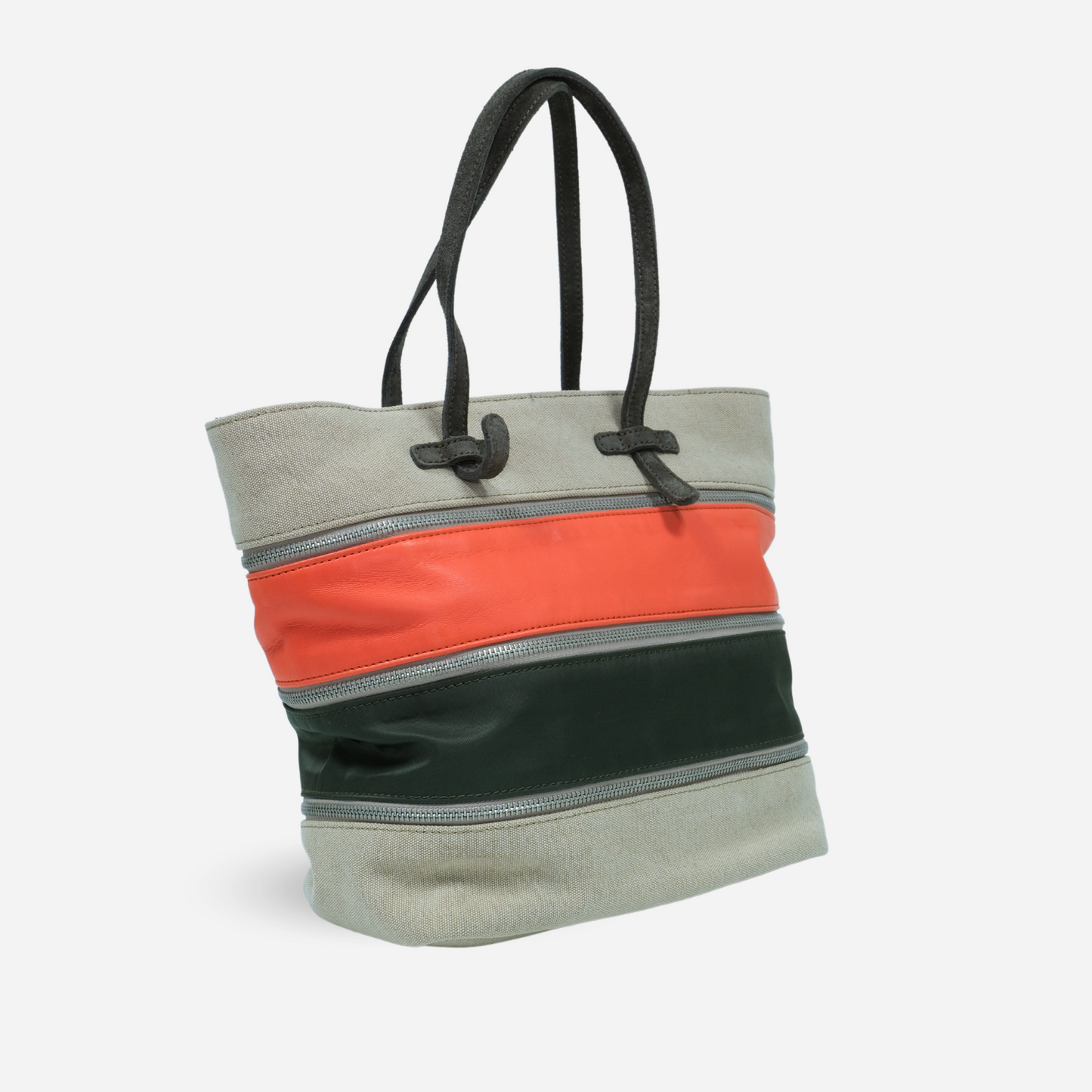 Orange, Beige and Brown Bag