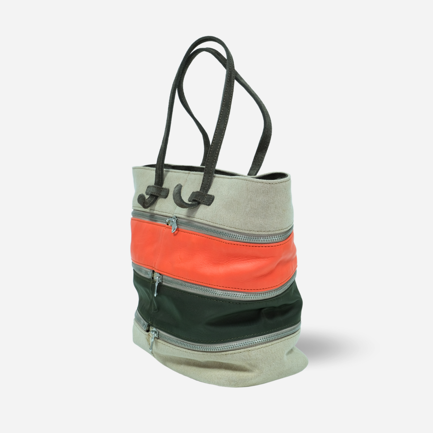 Orange, Beige and Brown Bag