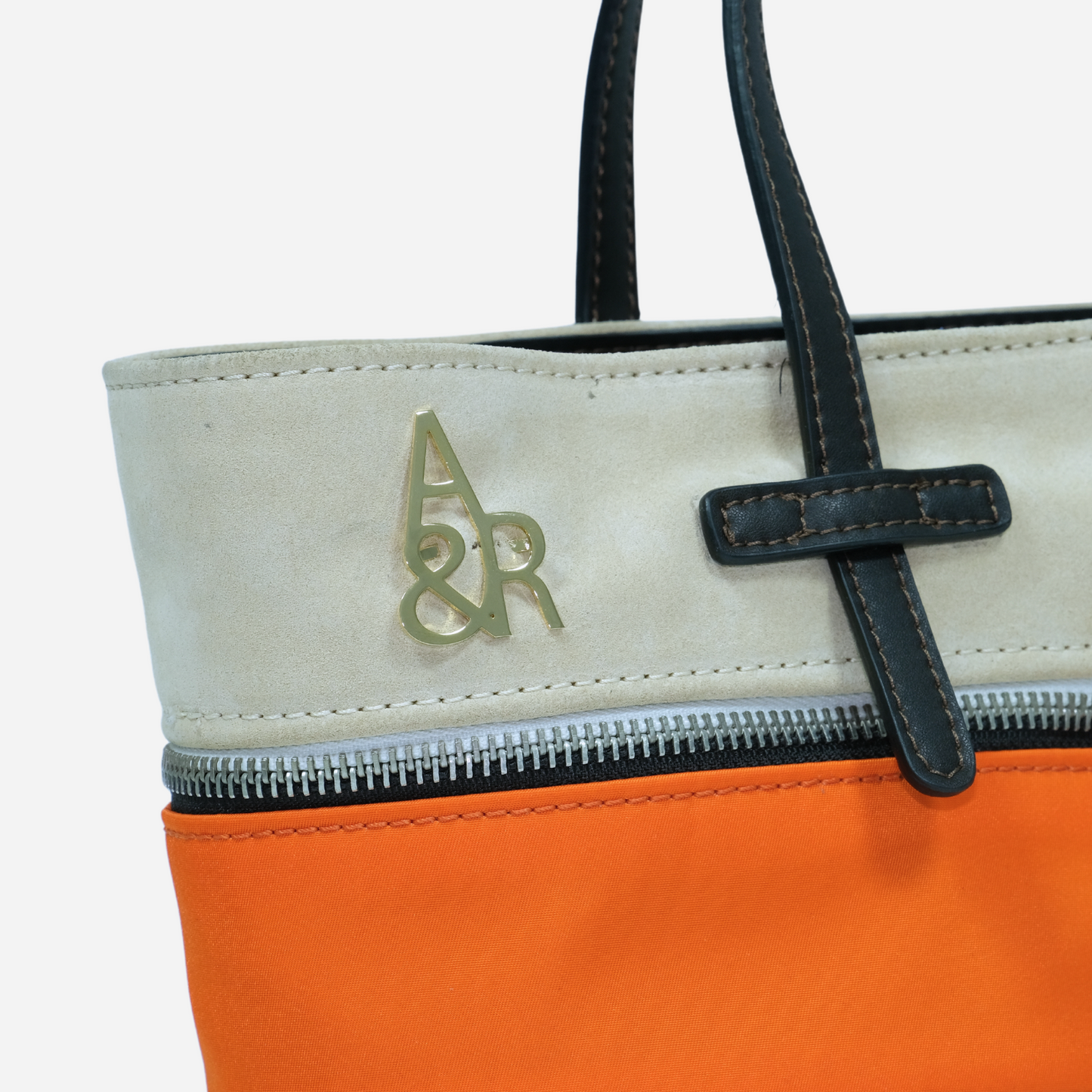 Orange and Beige Bag