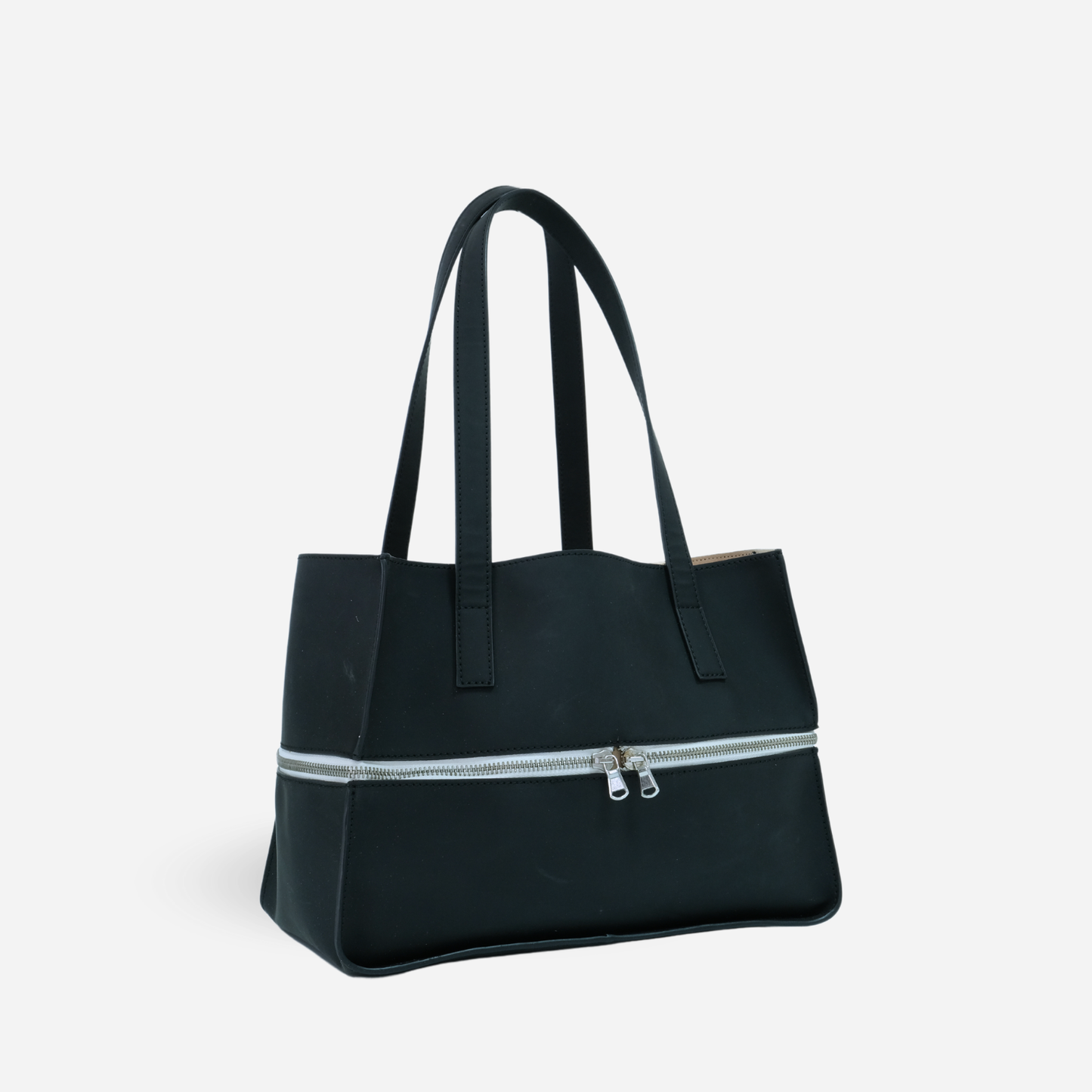 Black bag with long handle