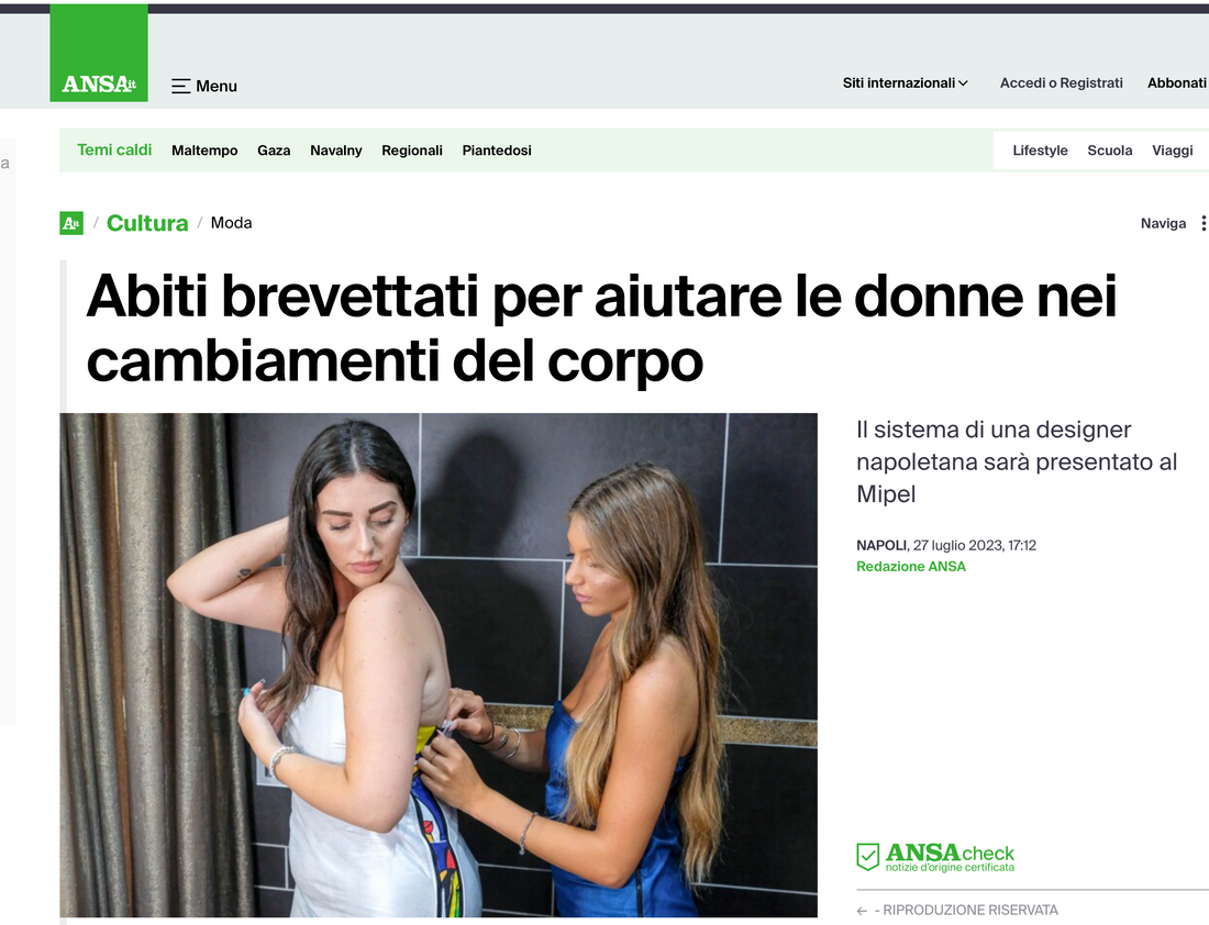 Patented clothes to help women with body changes