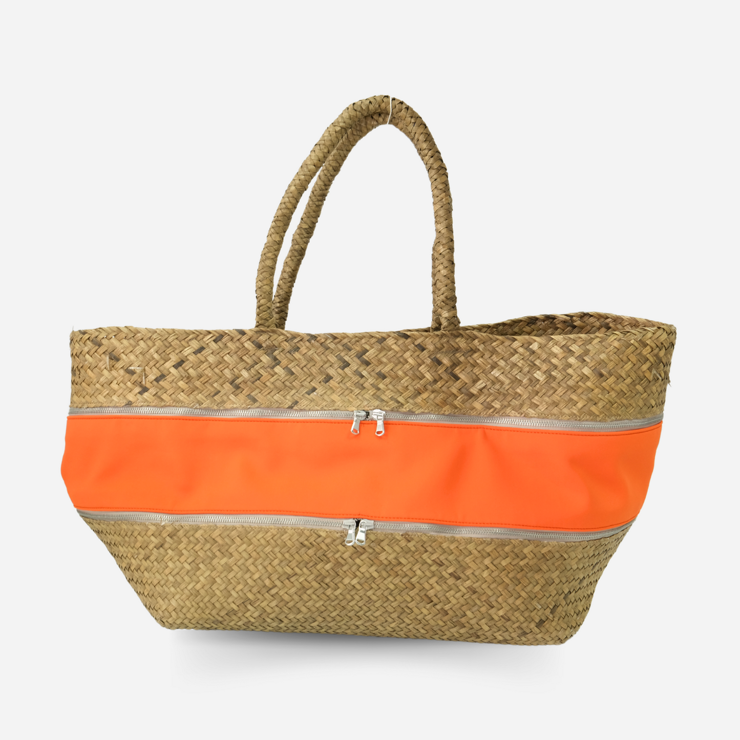 Orange Straw Bag