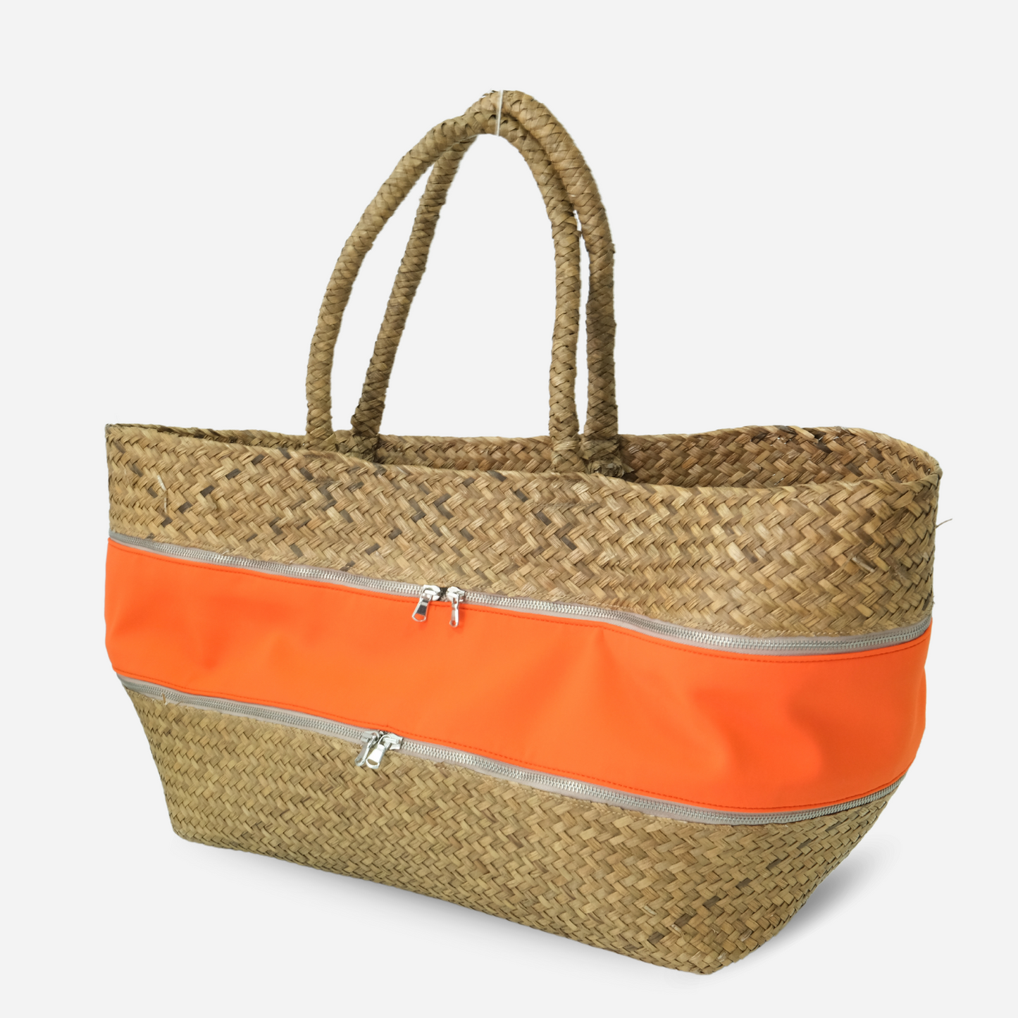 Orange Straw Bag